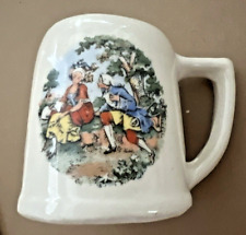Vintage Victorian Style Ceramic Mini Shot Glass Mug 22k Warranted Gold Stamped picture