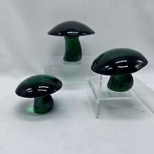 Viking Mold Mushrooms by Mosser Set of 3 Rare Edition Green VTG MCM Decor S/M/L picture