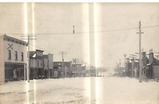MARION Michigan postcard RPPC Osceola County Main Street 1908 picture