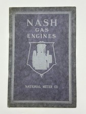 1908 NASH GAS ENGINES National Meter Co CATALOG Antique Advertising picture