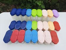 Lot of 26 Tupperware Modular Mates Spice Containers 1843 1846 Mixed Colors picture