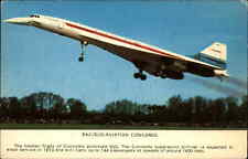 BAC/SUD-Aviation Concorde Jet Airliner Airplane Vintage Postcard picture
