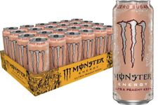 Monster Energy Ultra Peachy Keen, Sugar Free Energy Drink, 16 oz (Pack of 24) picture