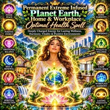 Permanent Extreme Infused Planet Earth, Home & Workplace Optimal Health Spell D picture