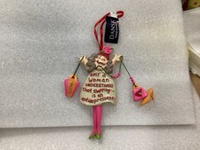 Dansk Only a Women understands shopping is an Antidepressant Christmas Ornament picture