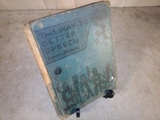Book This Way To Better Speech 1940 Children's Phonetics Abney Miniace Vintage picture