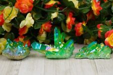 Wholesale Lot 1 Lb Green Angel Aura Quartz Cluster Rainbow Crystal Heal Energy picture