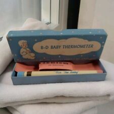 Vintage B-D Baby Fever Thermometer In Box by Becton Dickinson USA Chemist Shop picture