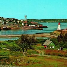 Vtg Chrome 1973 Postcard Lubec ME Mulholland Point Lubec Narrows Lighthouse  picture