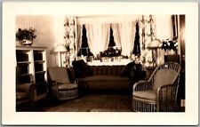 Postcard 20th Century Home Interior RPPC Decor; Period Furnishings, Chairs Ez picture