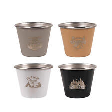 4pcs Stainless Steel Shot Glass 50ml Portable Outdoor Drinking Cups picture