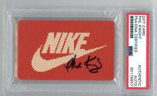 PHIL KNIGHT Autographed Orange NIKE Swoosh Gift Card -NIKE Founder - PSA Beckett picture