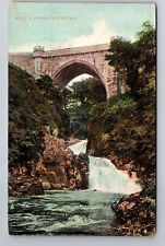 Dublin-Ireland, Poul-a-Phouca Waterfall, Antique Vintage Souvenir Postcard picture