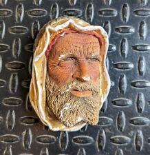Bossons england chalkware head face mask sculpture statue bust wall hanging picture