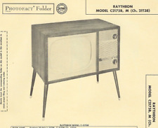 1956 RAYTHEON C2175B TELEVISION Tv Photofact MANUAL C2175M C-2175B 2175M Vintage picture