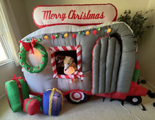 Rare Gemmy 2011 8.5ft Animated Santa RV Christmas Airblown Inflatable picture