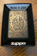 Zippo Lighter AI Artificial Intelligence Black Matte NEW NIB FREE US SHIP picture