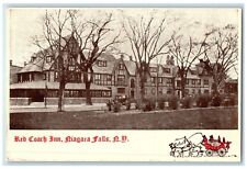 c1910's Red Coach Inn Hotel Building Niagara Falls New York NY Antique Postcard picture