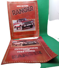 Ford truck Ranger lot 2 car auto brochure vintage picture