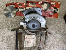 Rockwell Model 315 Heavy Duty Circular Saw With Case and Tools Tools & 10 Saw Bl picture