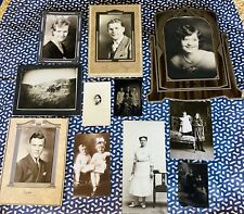 11 Antique/Vintage Photographs-2 Tintypes/Cabinet Cards/Wagon Trail picture