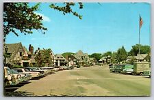 White Deer Plaza Lake Mohawk Sussex County New Jersey Old Cars 1972 Postcard picture