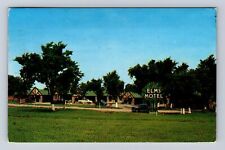 Joplin MO-Missouri, The Elms Motel Advertising, Vintage c1954 Souvenir Postcard picture