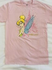 NEW Walt Disney World Shirt Adult SMALL Pink Tinker Bell Parks Castle Ladies picture