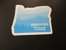 DESCHUTES BREWERY Oregon State Blue LOGO STICKER decal craft beer brewing ABYSS picture