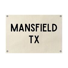 Mansfield Texas TX Natural Cotton Canvas Poster 24x36 picture