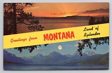 Postcard Greetings From Montana Land Of Splendor picture