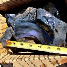Mexican Jalisco Rainbow Obsidian Cutting Rough Box picture