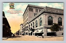 Jacksonville FL-Florida, Main Street Looking North, Antique Vintage Postcard picture