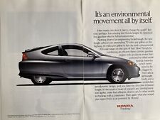 2000 Honda Insight Two Page Print Ad picture