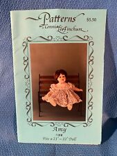 Vintage Connie Lee Finchum Doll Pattern Clothes 21-22 Inch Doll Uncut picture
