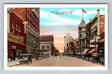 Lexington KY-Kentucky, Main St Looking West, Hotel, Antique, Vintage Postcard picture
