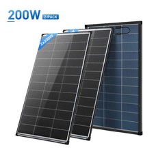 2Pack 200W Bifacial Solar Panel N-Type Mono 400W 18V PV Roof RV Home Off-Grid US picture