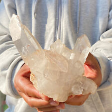 835g Natural Clear White Quartz Crystal Cluster Rough Mineral Specimen Healing picture