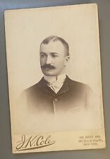 1892-95 Eddie Burke NY Giant MLB Outfielder J K Cole Baseball Cabinet Photo Card picture
