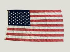 3 ft x 5 ft Vintage American Flag USA Duratex Valley Forge embroidered stars picture
