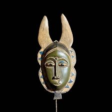 African Tribal Wood masks Guro Mask Wood Carved Dense Wood Mask Masque-8300 picture