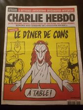 CHARLIE HEBDO No 1016 Original French Magazine Dinner of Cons VERY RARE ISSUE picture
