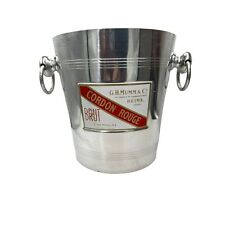 VTG Champagne Ice Bucket CORDON ROUGE G H MUMM & Co. Metal France Wine Cooler picture