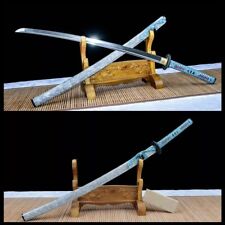 Handmade Battle Ready Japanese Katana Samurai Folded Steel Sword Full Tang Sharp picture