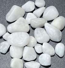 Bulk Wholesale Lot 1 Kilo ( 2.2 LBs ) Tumbled White Quartz Crystal Polished picture