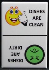 CLEAN / DIRTY Smiley Face & Mr. Yuck Face - Dishwasher Magnet. Creative Gift picture