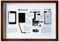 A3 Framed iPod touch Disassembled Phone Wall Art Unique Gifts for Apple Lovers picture