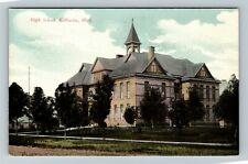 Kalkaska MI-Michigan, High School Vintage Souvenir Postcard picture