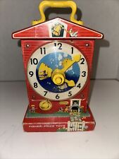 Fisher-Price toys music box teaching clock vintage picture