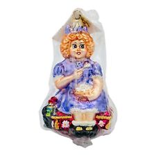 Christopher Radko Curds And Wait A Minute Glass Christmas Ornament 5” NEW W TAG picture
